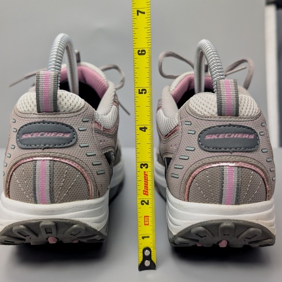 Skechers Shoes Women's Size 9.5 Gray Pink Walking Tone Ups Athletic Sneakers - Picture 9 of 12